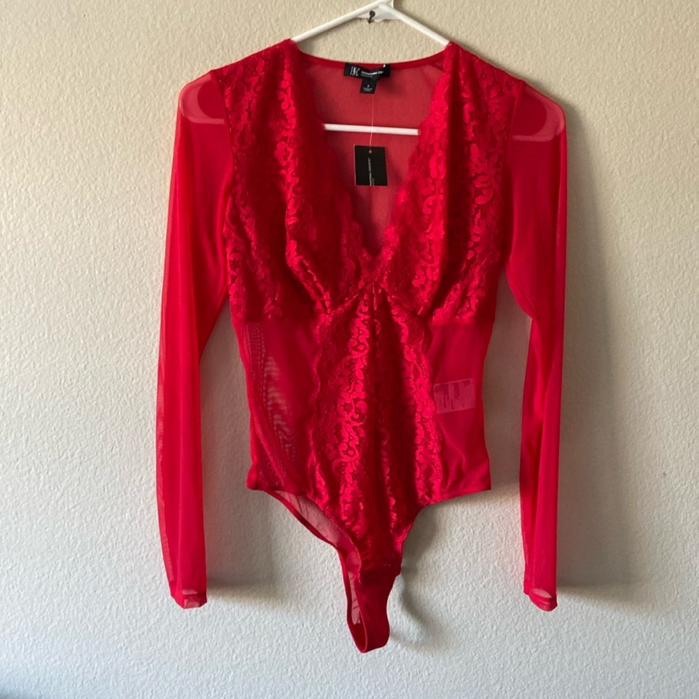 NWTs INC International Concepts Intimates Sheer Lacey Body Suit